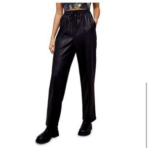 Topshop faux leather pant